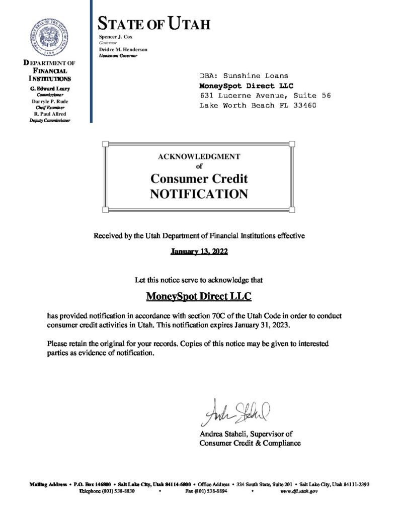 Auto Loans Rates Utah